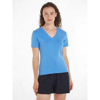 Tommy Hilfiger T-Shirt mit Logostickerei blau M (38)