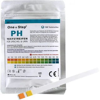 One Step One + Step pH Teststreifen 100 St.