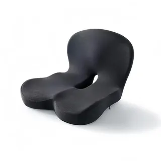 MEIION Ergopad Sitzkissen mit Rückenstütze – Rutschfester aus Memory-Schaumstoff Mit L-Förmige Lordosenstütze, Ergonomisches für verbesserten Komfort und Haltung, ideal für Büro, Auto und Zuhause