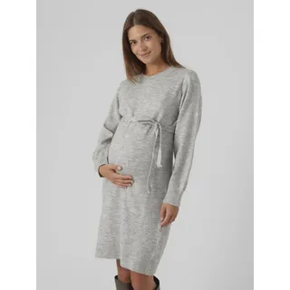 MAMA LICIOUS MAMALICIOUS Damen Mlnewanne L/S Abk Knit Dress A. Noos, Light Grey Melange, XS - XS