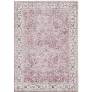 Teppich Laury, benuta, rechteckig, Höhe: 5 mm, Kunstfaser, Berber, Ethno-Style, Wohnzimmer rosa 120 cm x 170 cm x 5 mm