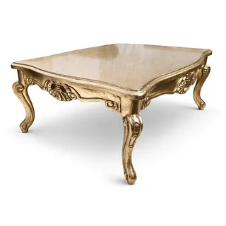 JVmoebel Couchtisch Eleganter Barock Tisch in edlem Design mit hochwertiger Oberfläche (1-St., Couchtisch), Made in Europa goldfarben