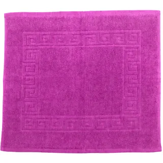 Julie Julsen Badvorleger 50 x 40 cm Premium Qualität 900 gm2 in aktuellen Farben und 4 Größen aus Baumwolle Badematte Badteppich Duschvorleger Design Spirale Pink