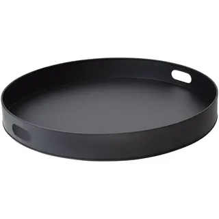 Loft42 Tablett Tablett aus Metall – Schwarz – Ø60 cm
