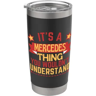 Mercedes Name Lustiges Geschenk für Mercedes Doppelwandiger Edelstahl-Thermobecher