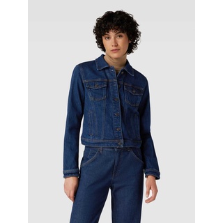 Jeansjacke mit Umlegekragen, Jeansblau, XS