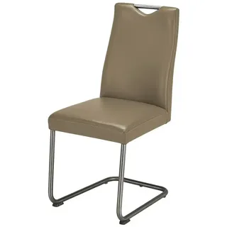 Leder-Schwingstuhl   ¦ braun ¦ Maße (cm): B: 47 H: 100 T: 61.0