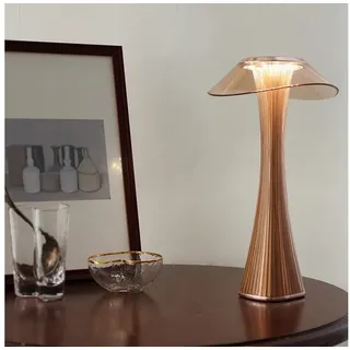 Nettlife LED Nachttischlampe Dimmbar Modern USB mit 3 Helligkeitsstufen Tischleuchte Tischlampe, Dimmbar, LED fest integriert, Naturweiß, Kaltweiß, Warmweiß, für Schlafzimmer, Büro, Wohnzimmer, Arbeitszimmer rosa