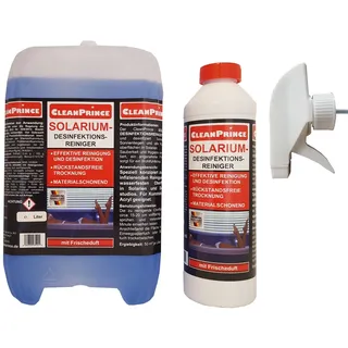 CleanPrince Solariumreiniger CP400500, Reinigung & Desinfektion materialschonend Oberflächen-Desinfektionsmittel (reinigt und desinfiziert) 5500 ml