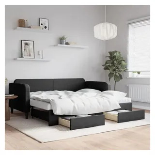 vidaXL Tagesbett 90 x 200 cm Schwarz