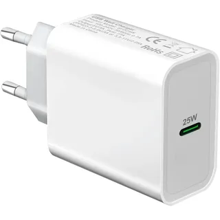 25W Ladegerät für Samsung Galaxy S23 S22 S24 S25 S26 A26 A36 A56 S25 S21 FE,A54 5G A15 A16 A25 A34 A14 A53 A23 A33 A05S,Z Fold 4 5 6 7,iPhone 16e 15 16 Pro Max/14 13 12 USB C Schnellladegerät Netzteil
