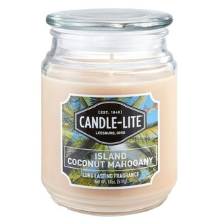 Candle-liteTM Duftkerze Duftkerze Island Coconut Mahogany - 510g (Einzelartikel) braun