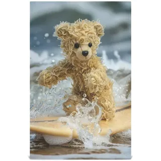 RPLIFE Geschirrtücher mit Teddybär-Surf-Muster, 71,1 x 45,7 cm, saugfähig, Küchentücher, bedruckte Handtücher, B01C20023
