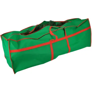Tannenbaumhülle Aufbewahrungstasche Weihnachtsbaum für Bäume 1,8m-2,1m grün/rot
