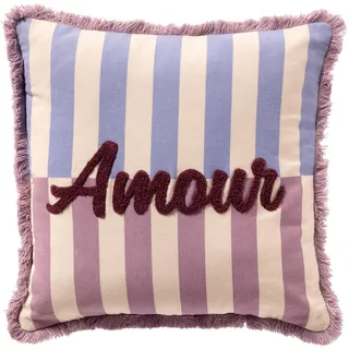 Dutch Decor Kissenhülle 'Amour' 45 x 45 cm Rosebud - Rosa