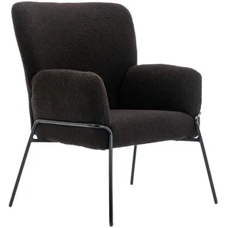 Svita Loungesessel FREIA Textil 66 x 92 x 64 cm Schwarz