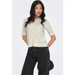 Only ONLELMA POLO S/S CARDIGAN KNT NOOS Beige L