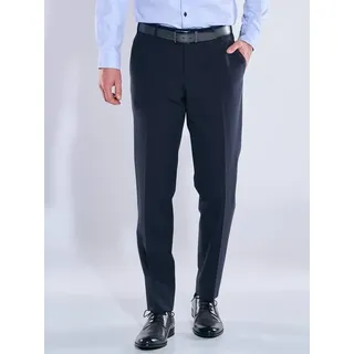 engbers Herren Anzug-Hose gemustert blau slim fit kariert - 58