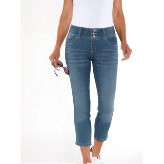 7/8-Jeans CASUAL LOOKS Gr. 42, Normalgrößen, blau (blue, stone, washed) Damen Jeans Ankle 7/8