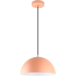LED Universum Pendelleuchte Jada Coral Peach Orange Ø30cm x 125cm, E27 Fassung, max. 40W, Hängelampe, Hängeleuchte, Deckenlampe, Wohnzimmerleuchte, Kinderzimmerlampe, Metall