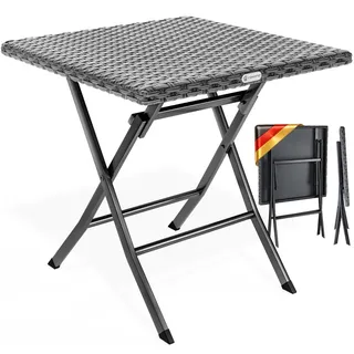 CASARIA Gartentisch 65 x 65 x 60 cm grau