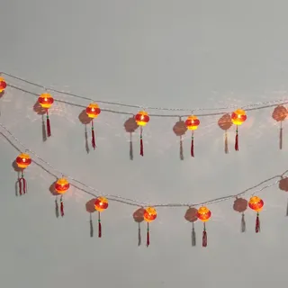 Wasserdichte Rote Led-lichterkette Aus China Mit Pvc-gehäuse Und Fransen Für Den Garten – 40 Lichter, 6 M