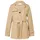Wasserabweisender Trenchcoat aus Baumwoll-Mix Beige 36