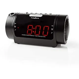 Nedis Digital-Wecker-Radio schwarz