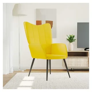 vidaXL Relaxsessel Senfgelb Stoff 64 x 96,5 x 64 cm Gelb