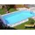 737 x 360 x 150 cm blaue Poolfolie