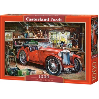 Castorland C-104574-2 Vintage Garage-1000 Pieces Puzzle, Bunt