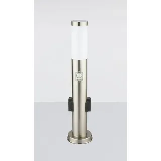 GLOBO Wegeleuchte Edelstahl 60,0 cm inkl. Bewegungsmelder silber