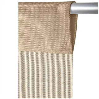 arsvita Fadenvorhang Fadengardine Gardine, Vorhang Prince 90 cm x 250 cm Beige