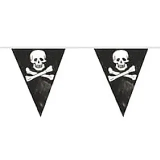 Everflag Wimpelkette Pirat/Totenkopf - Kunststoff 6m lang