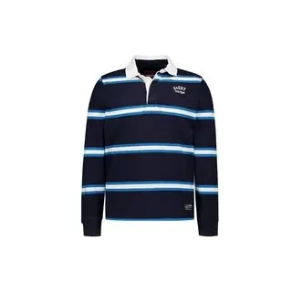 Superdry Herren Pullover blau Baumwolle gestreift, blau, Frühjahr/Sommer 2026