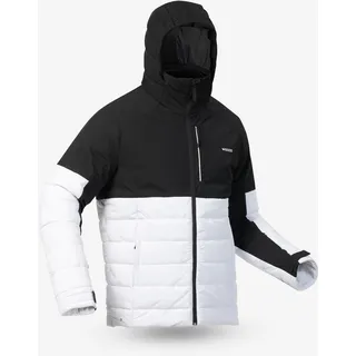 Ski- und Snowboardjacke Herren - 100 schwarz/weiß, schwarz|weiß, M
