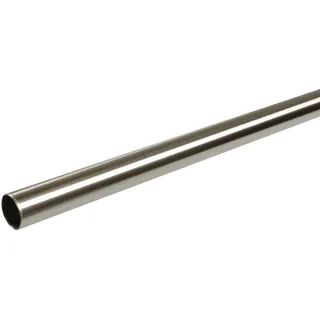 LIEDECO Vorhangstange 1-läufig Ø 16 mm 120 cm Silber