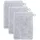 Waschhandschuh 15 x 20 cm silver 3 St.