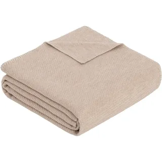IBENA Charlotte Kuscheldecke 140 x 200 cm Beige