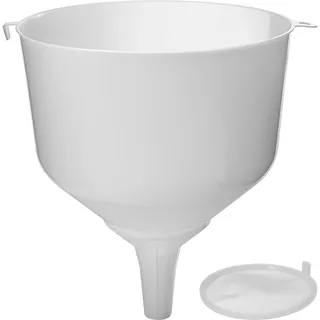 Trichter Einfülltrichter für Alkohol Abfülltrichter abfüllen Einfülltrichter Ballons Kunststoff Glasballon Weinballon Flsche (Ø 25 cm mit hohem Rand + Sieb)