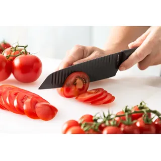 Klarstein Kissaki Messerset magnetisch Antihaftversiegelung Wellenform Schwarz