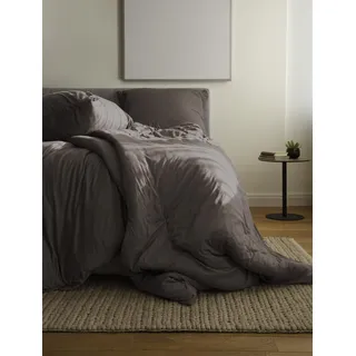 BIERBAUM 4135 Jersey Melange Taupe 155 x 220 cm + 80 x 80 cm