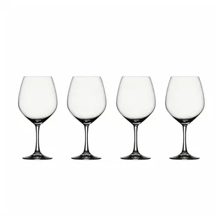SPIEGELAU Gläser-Set Vino Grande Rotwein-Ballon 4er Set, Kristallglas weiß
