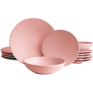 Echtwerk Tafelservice Blanka 12-teilig Rosa