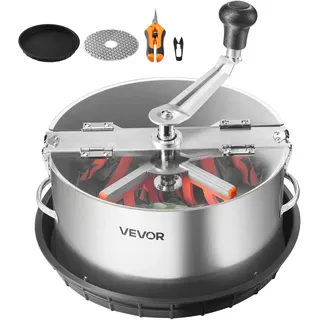 Vevor Erntemaschine, 30,5 cm Blattschneider, Knospenschneider mit Edelstahlklingen, Nass- & Trocken-Hydrokultur-Schneidemaschine mit Tablett, Blattschüssel Trimmer für Pflanzenknospen & Blumen