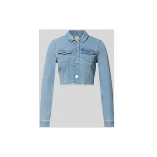 Slim Fit Jeansjacke aus Baumwoll-Mix Modell 'WONDER', Jeansblau, L