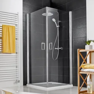 HSK Favorit Nova Eckeinstieg pendelbar, 2-teilig 80x80 cm Chrom Optik
