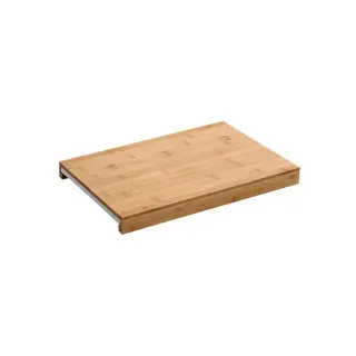 KESPER Schneidebrett mit Auffangschale Bambus 1 38 x 25 x 3,5 cm Braun/Weiß