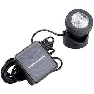 GOTOTOP LED Teichbeleuchtung, Solar Teichbeleuchtung mit 6 LED, IP 68 Wasserdicht, Einzelkopf LED Unterwasserleuchten für die Beleuchtung von Unterwasser, Teich, Garten, Hof, Weg
