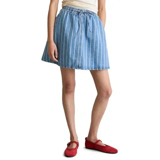 Marc O'Polo Mini-Jeansrock Damen Gestreift Blau M